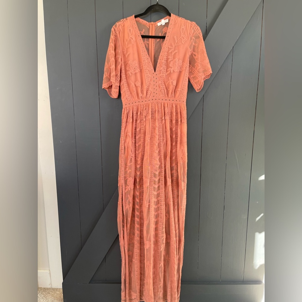 Socialite Romper Dress in Rust